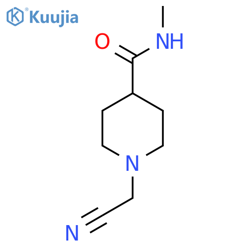 1-(Cyanomethyl)-n-methylpiperidine-4-carboxamide structure