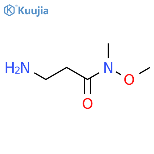 3-amino-N-methoxy-N-methylpropanamide structure