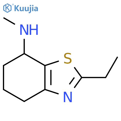 2-ethyl-N-methyl-4,5,6,7-tetrahydro-1,3-benzothiazol-7-amine structure