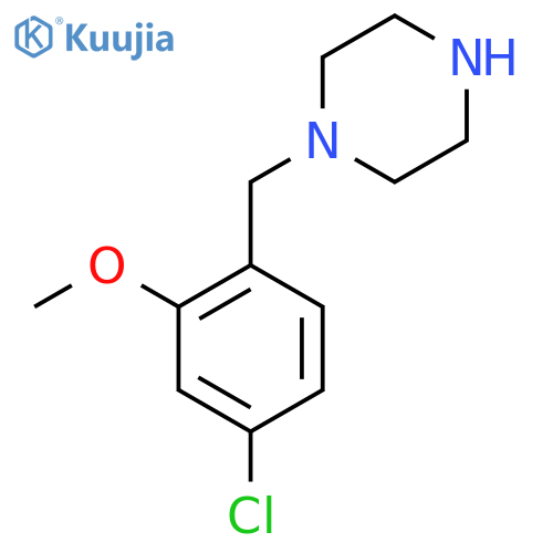 1-(4-chloro-2-methoxyphenyl)methylpiperazine structure