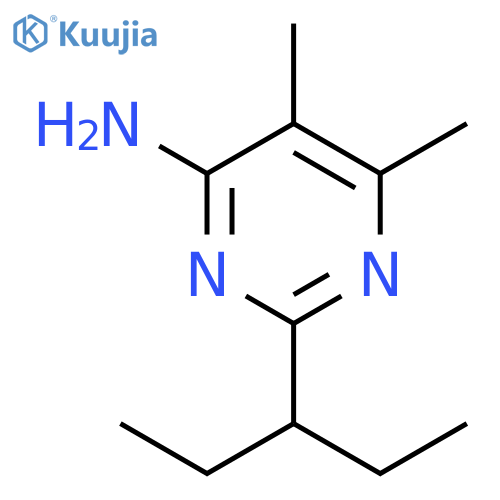 5,6-Dimethyl-2-(pentan-3-yl)pyrimidin-4-amine structure