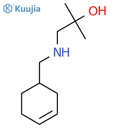 1-{(cyclohex-3-en-1-yl)methylamino}-2-methylpropan-2-ol structure