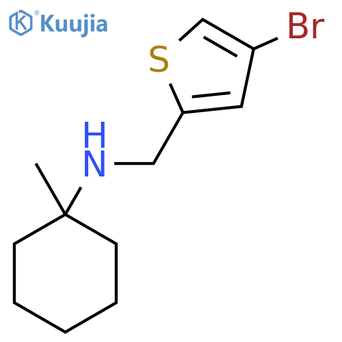 N-[(4-bromothiophen-2-yl)methyl]-1-methylcyclohexan-1-amine structure