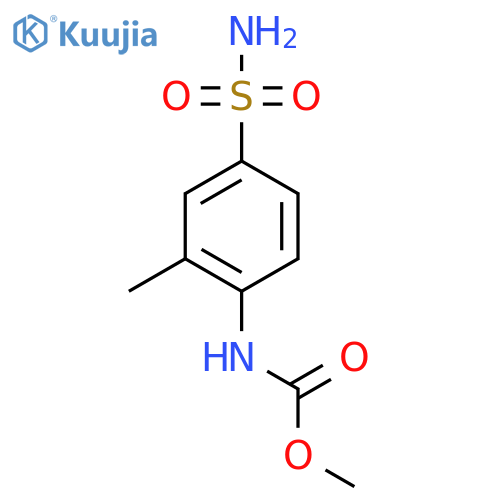 methyl N-(2-methyl-4-sulfamoylphenyl)carbamate structure