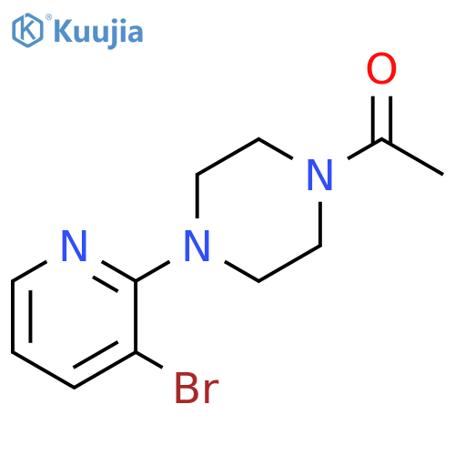 1-[4-(3-bromopyridin-2-yl)piperazin-1-yl]ethan-1-one structure