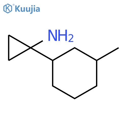 1-(3-methylcyclohexyl)cyclopropan-1-amine structure