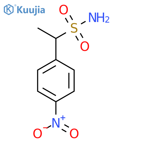 1-(4-Nitrophenyl)ethane-1-sulfonamide structure