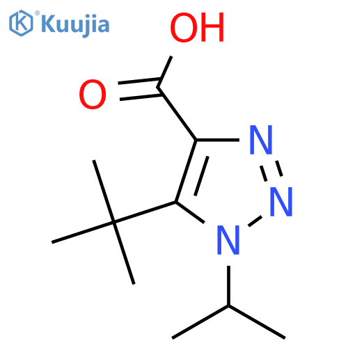 5-tert-Butyl-1-(propan-2-yl)-1h-1,2,3-triazole-4-carboxylic acid structure