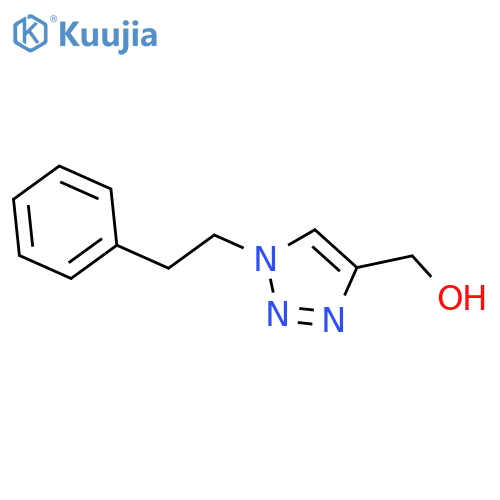 [1-(2-phenylethyl)-1H-1,2,3-triazol-4-yl]methanol structure