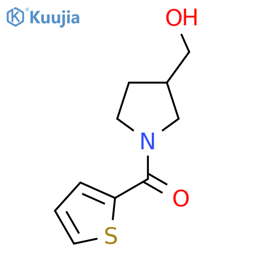(3-(Hydroxymethyl)pyrrolidin-1-yl)(thiophen-2-yl)methanone structure