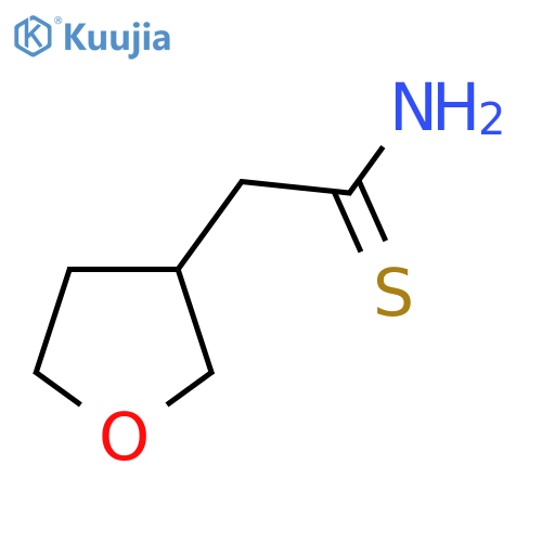 2-(oxolan-3-yl)ethanethioamide structure