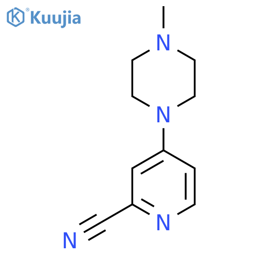 4-(4-Methylpiperazin-1-yl)pyridine-2-carbonitrile structure