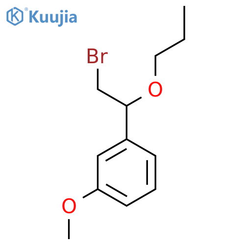 1-(2-bromo-1-propoxyethyl)-3-methoxybenzene structure