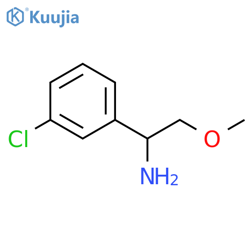 1-(3-chlorophenyl)-2-methoxyethan-1-amine structure