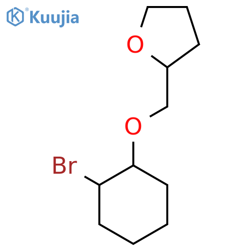 2-{(2-bromocyclohexyl)oxymethyl}oxolane structure