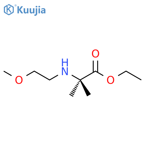 ethyl 2-(2-methoxyethyl)amino-2-methylpropanoate structure