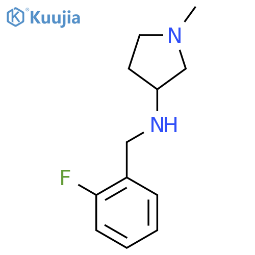 N-[(2-fluorophenyl)methyl]-1-methylpyrrolidin-3-amine structure