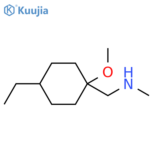 (4-ethyl-1-methoxycyclohexyl)methyl(methyl)amine structure