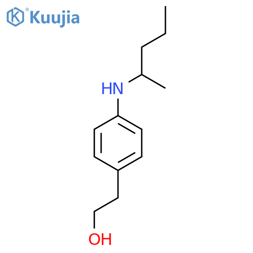 2-{4-(pentan-2-yl)aminophenyl}ethan-1-ol structure