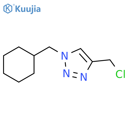 4-(chloromethyl)-1-(cyclohexylmethyl)-1h-1,2,3-triazole structure