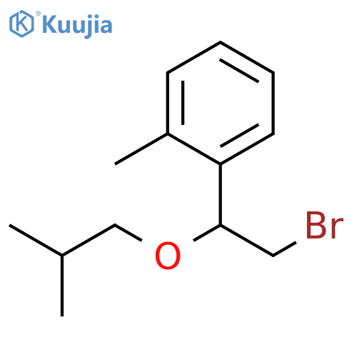 1-2-bromo-1-(2-methylpropoxy)ethyl-2-methylbenzene structure