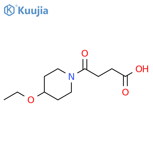 4-(4-ethoxypiperidin-1-yl)-4-oxobutanoic acid structure