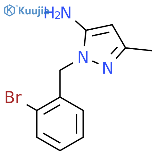 1-(2-Bromobenzyl)-3-methyl-1H-pyrazol-5-amine structure