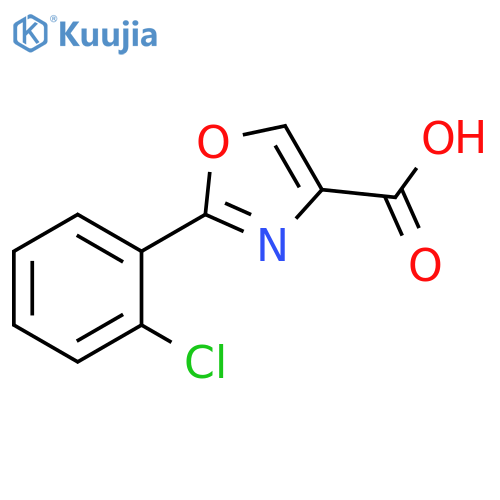 2-(2-chlorophenyl)-1,3-oxazole-4-carboxylic acid structure