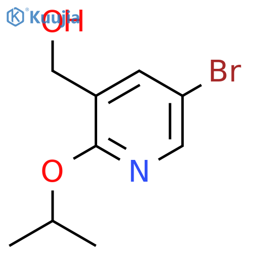 (5-Bromo-2-propan-2-yloxypyridin-3-yl)methanol structure