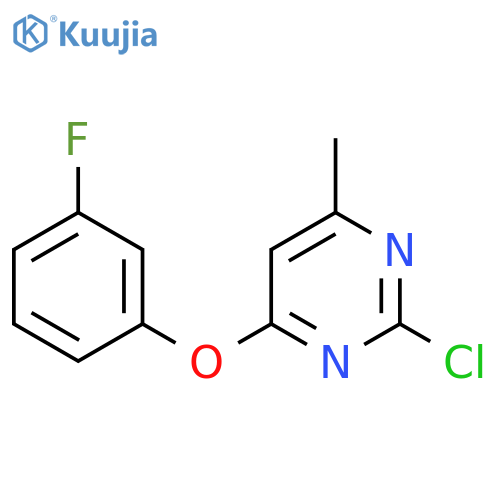 2-Chloro-4-(3-fluorophenoxy)-6-methylpyrimidine structure