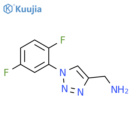 [1-(2,5-difluorophenyl)-1H-1,2,3-triazol-4-yl]methanamine structure