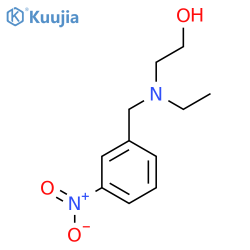 2-[Ethyl-(3-nitro-benzyl)-amino]-ethanol structure