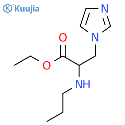 ethyl 3-(1H-imidazol-1-yl)-2-(propylamino)propanoate structure