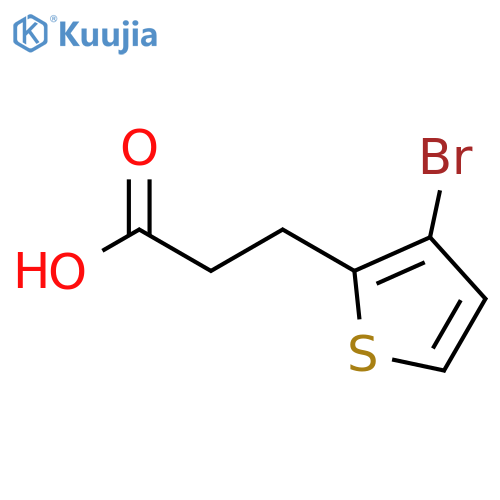 3-(3-bromothiophen-2-yl)propanoic acid structure