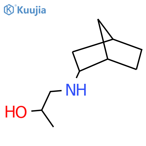 1-({bicyclo[2.2.1]heptan-2-yl}amino)propan-2-ol structure