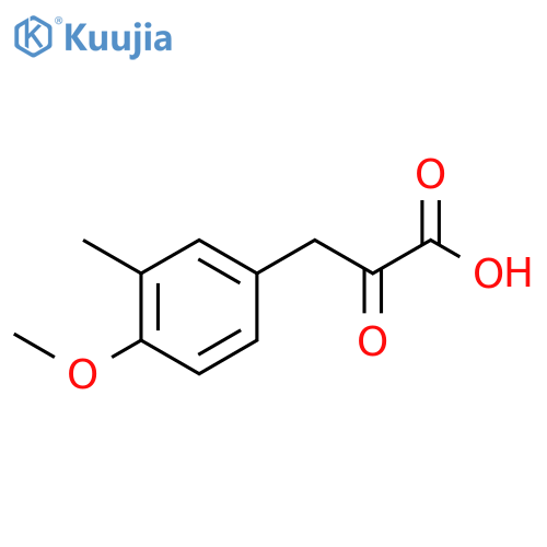 3-(4-methoxy-3-methylphenyl)-2-oxopropanoic acid structure