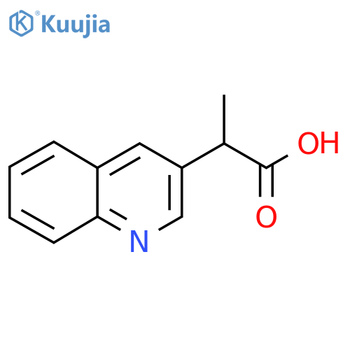 2-(Quinolin-3-yl)propanoic acid structure