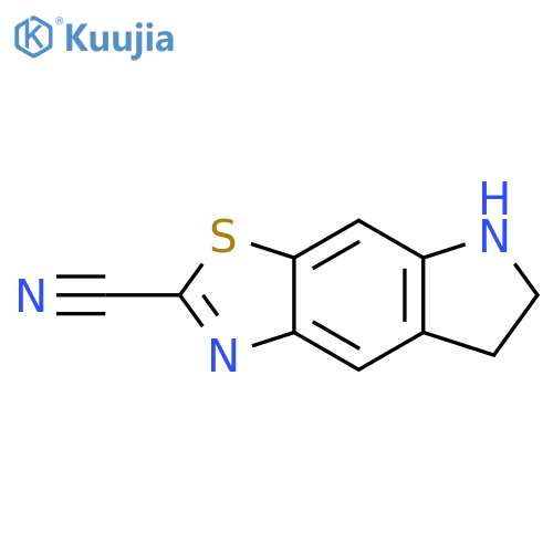6,7-Dihydro-5H-thiazolo[4,5-f]indole-2-carbonitrile structure