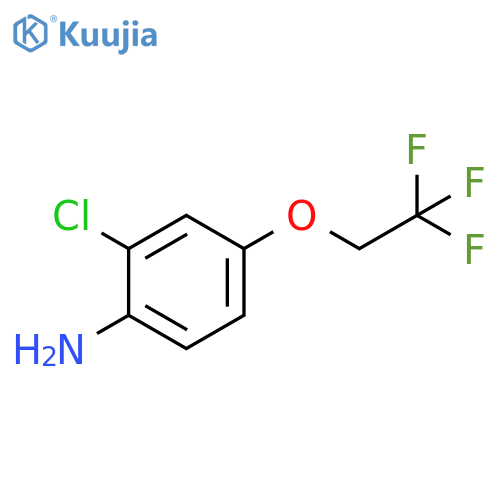 2-chloro-4-(2,2,2-trifluoroethoxy)aniline structure