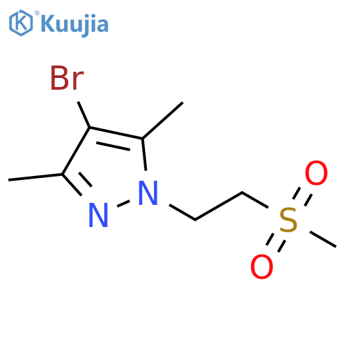 4-bromo-1-(2-methanesulfonylethyl)-3,5-dimethyl-1H-pyrazole structure