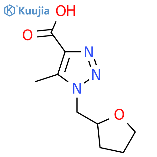 5-methyl-1-(oxolan-2-yl)methyl-1H-1,2,3-triazole-4-carboxylic acid structure