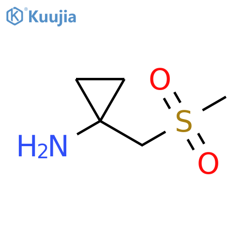 1-(methanesulfonylmethyl)cyclopropan-1-amine structure