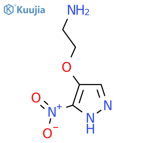 2-(3-nitro-1H-pyrazol-4-yl)oxyethan-1-amine structure
