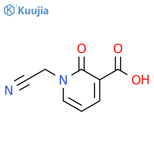 1-(Cyanomethyl)-1,2-dihydro-2-oxo-3-pyridinecarboxylic acid structure