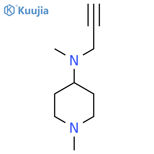 N,1-dimethyl-N-(prop-2-yn-1-yl)piperidin-4-amine structure