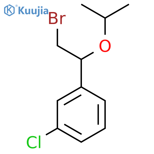 1-2-bromo-1-(propan-2-yloxy)ethyl-3-chlorobenzene structure