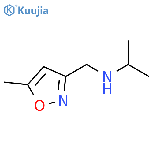 [(5-methyl-1,2-oxazol-3-yl)methyl](propan-2-yl)amine structure