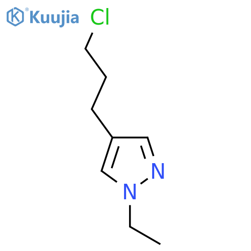 1H-Pyrazole, 4-(3-chloropropyl)-1-ethyl- structure