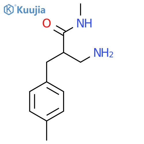 3-amino-N-methyl-2-(4-methylphenyl)methylpropanamide structure