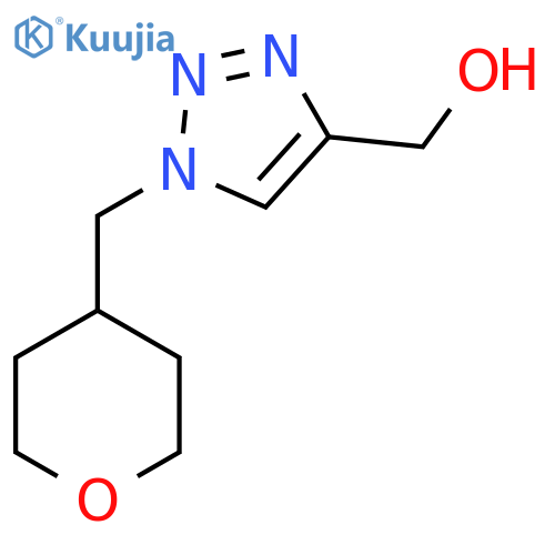 {1-[(Oxan-4-yl)methyl]-1H-1,2,3-triazol-4-yl}methanol structure